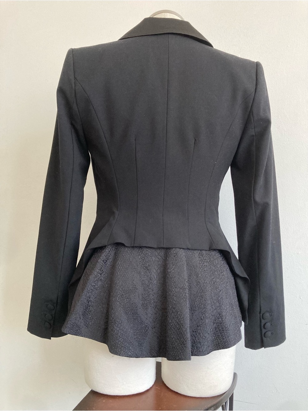 Altuzarra Black Tailored Peplum Blazer - Picture 3 of 11